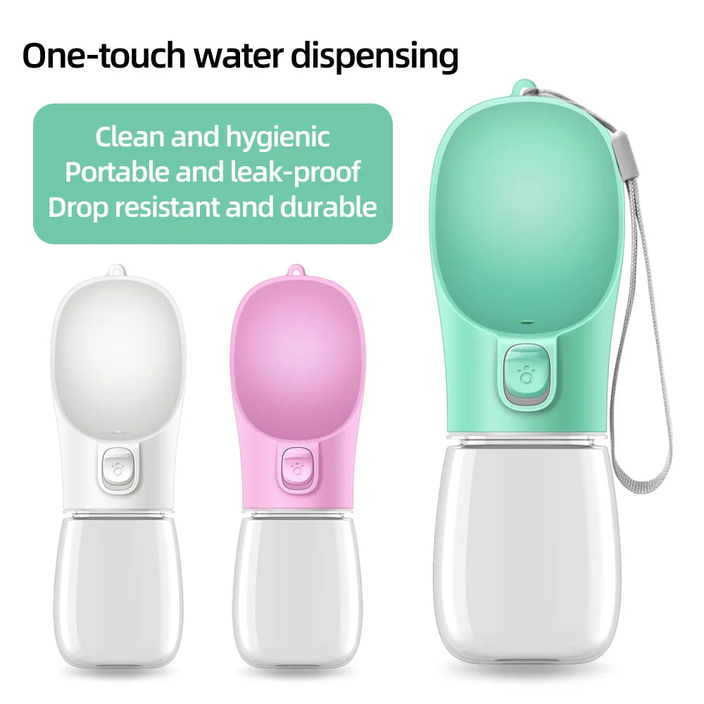 Water bottle for dogs and cats